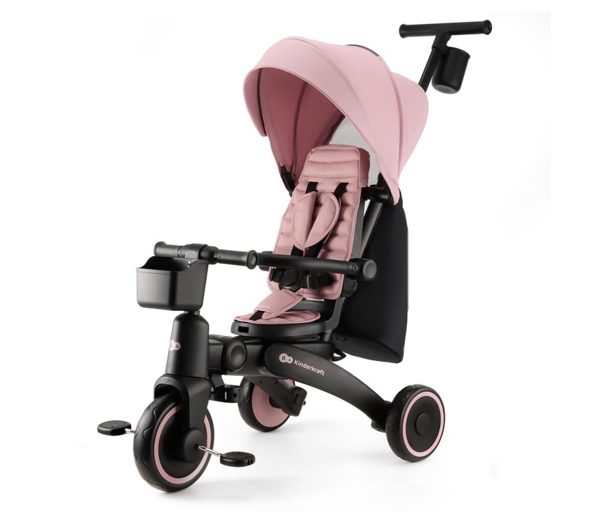 Kinderkraft KINDERKRAFT - Dětská tříkolka 4v1 JAZZ 2 růžová