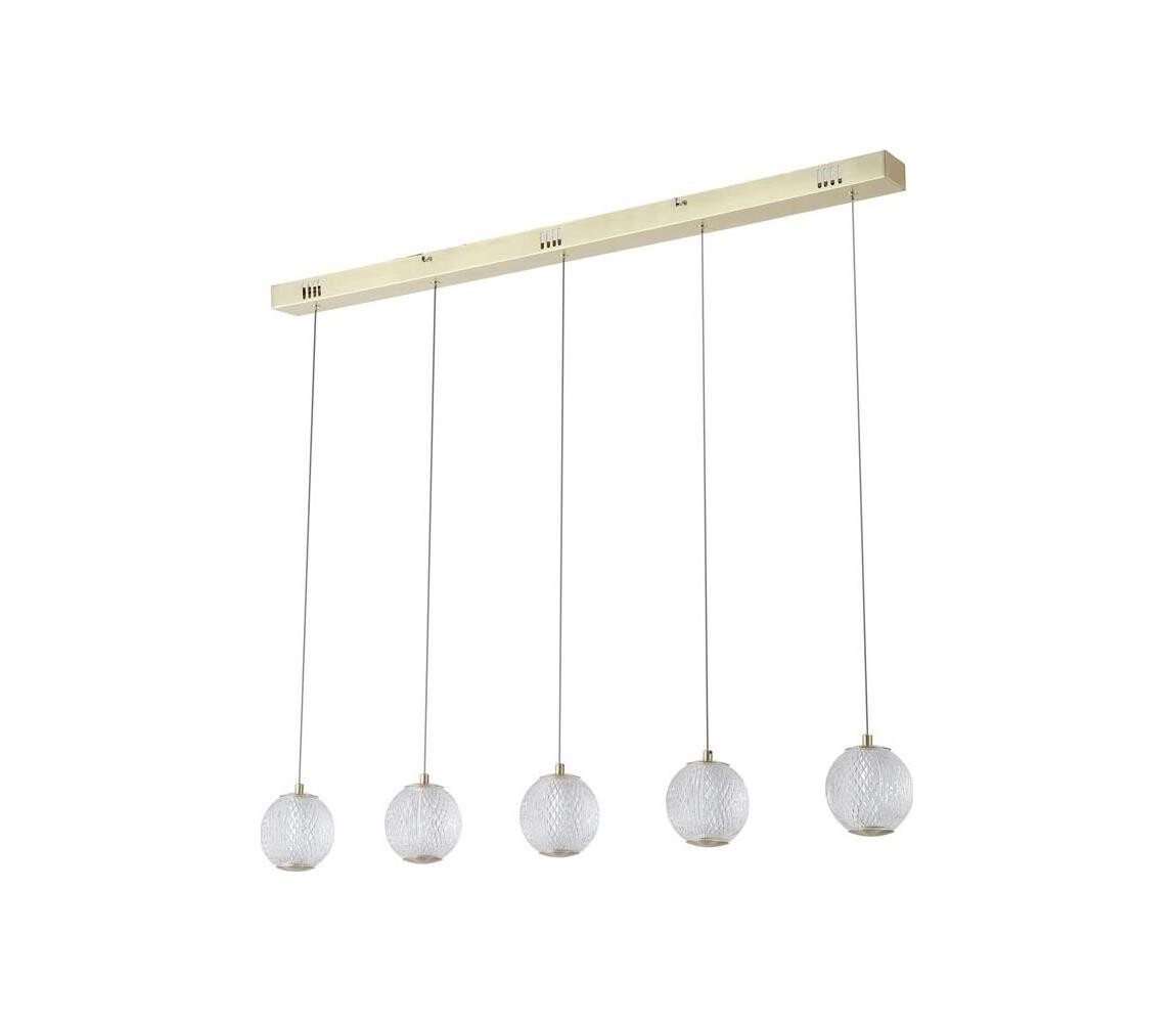 Searchlight Searchlight 51485-5SB - LED Lustr na lanku ALLURE 5xLED/4,2W/230V