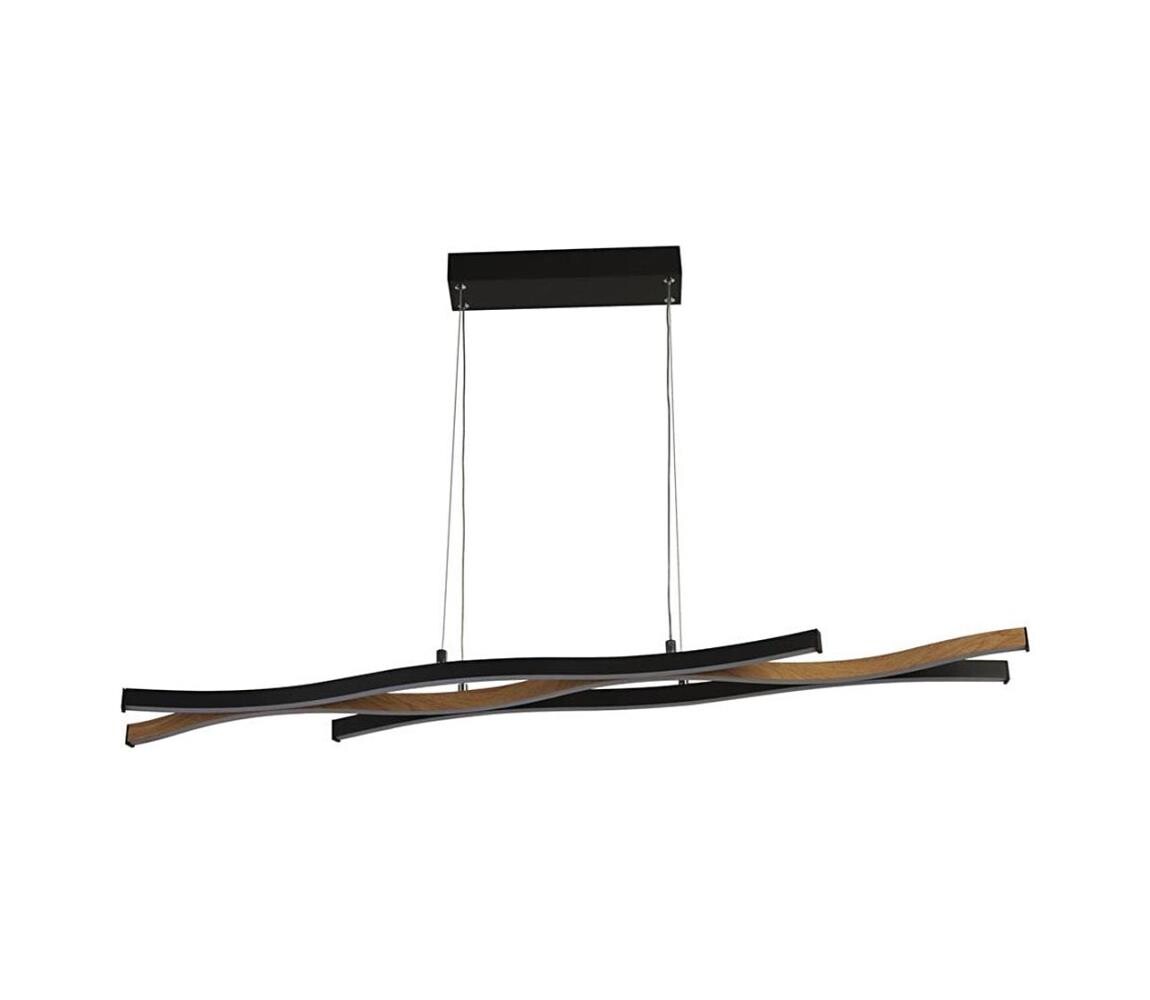 Searchlight Searchlight 32104-1BK - LED Lustr na lanku BLOOM LED/38W/230V 2300/3000/4000K