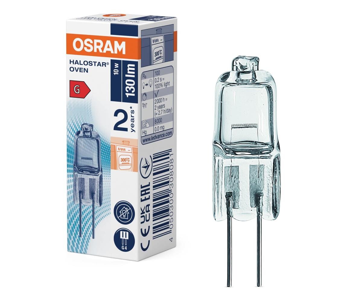 Osram Žárovka do trouby HALOSTAR G4/10W/12V 2700K - Osram