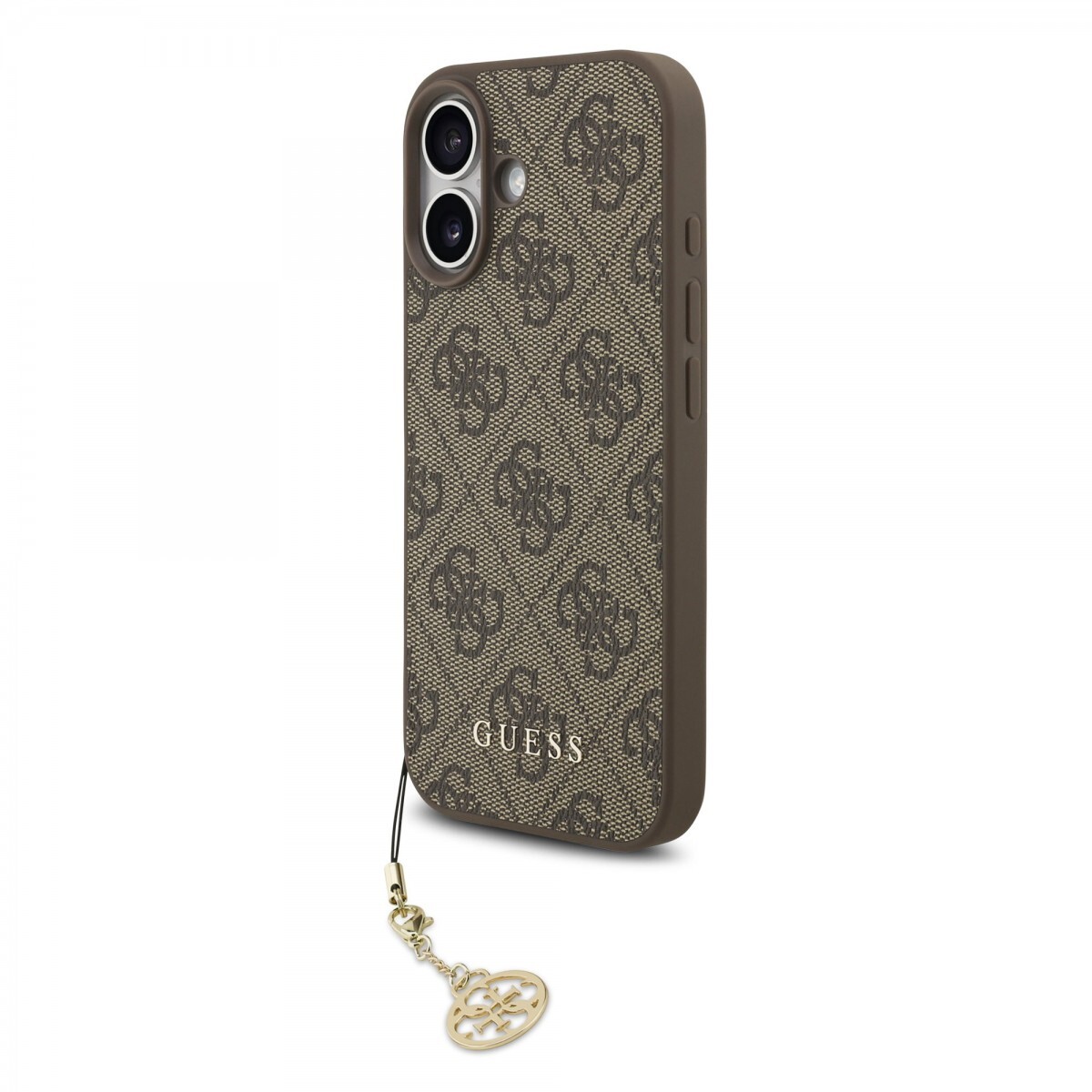 Zadní kryt Guess 4G Charm pro iPhone 17 Tone on Tone Brown