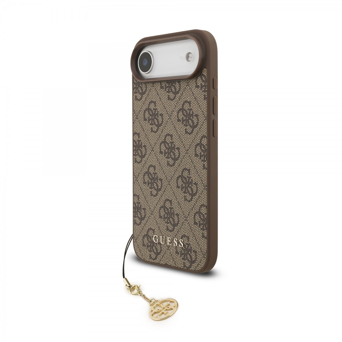 Zadní kryt Guess 4G Charm pro iPhone 17 Air Tone on Tone Brown