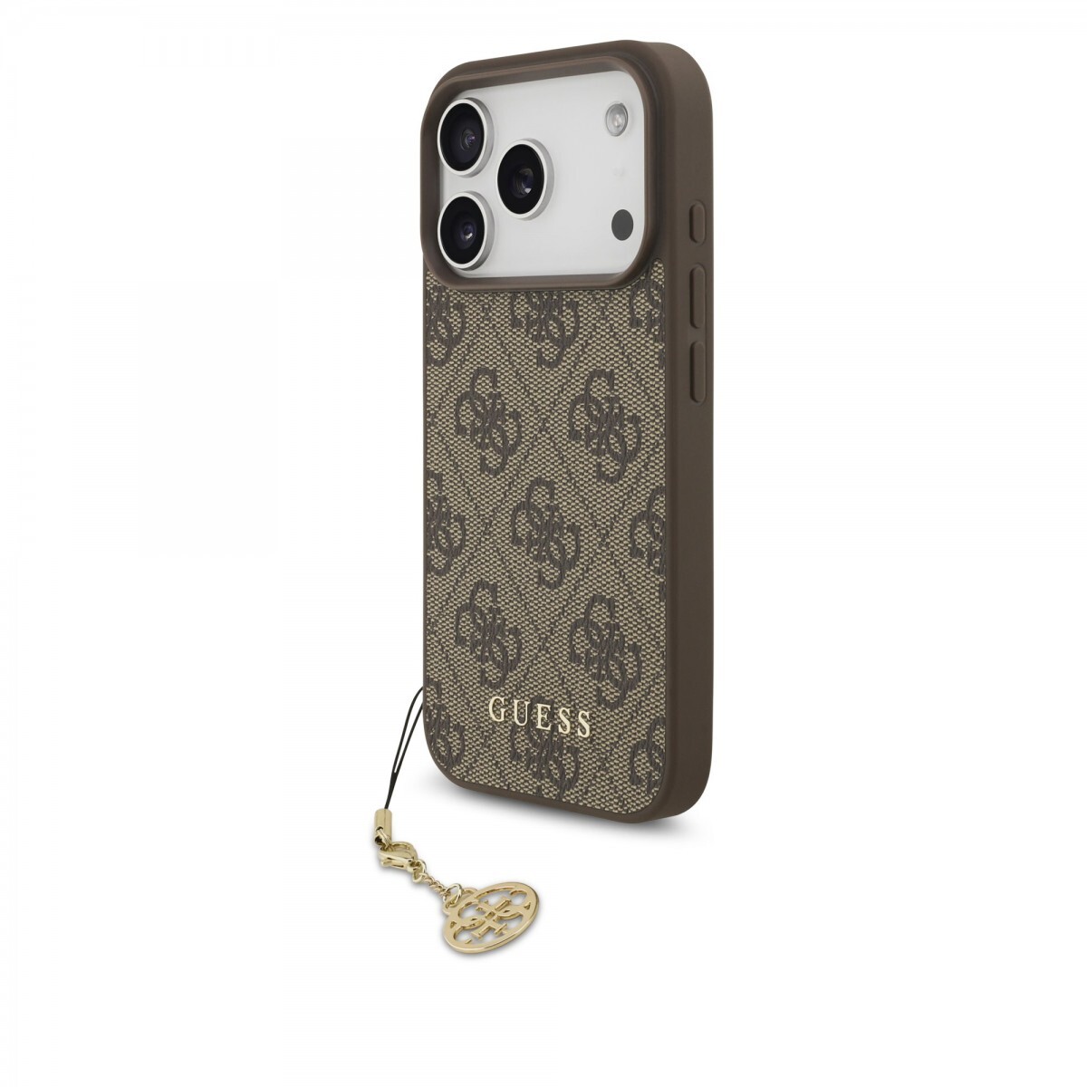 Zadní kryt Guess 4G Charm pro iPhone 17 Pro Tone on Tone Brown