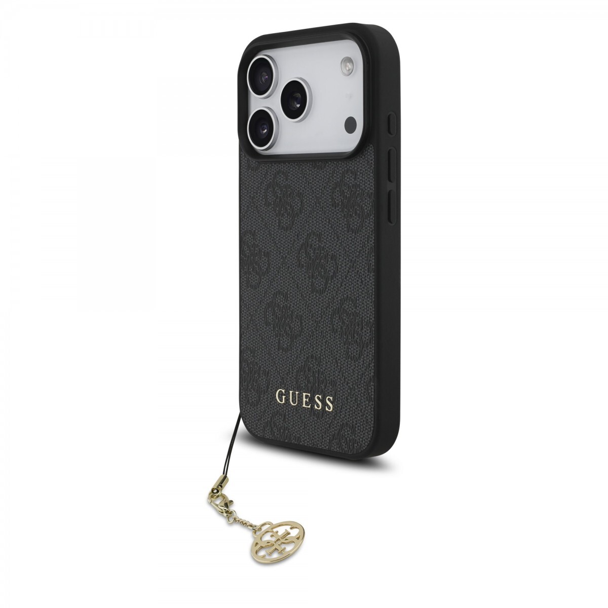 Zadní kryt Guess 4G Charm pro iPhone 17 Pro Tone on Tone Grey