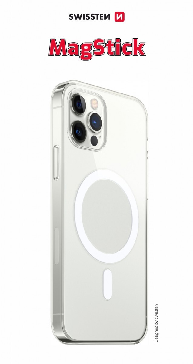 Zadní kryt Swissten Clear Jelly Magstick pro Apple iPhone 17 průhledný