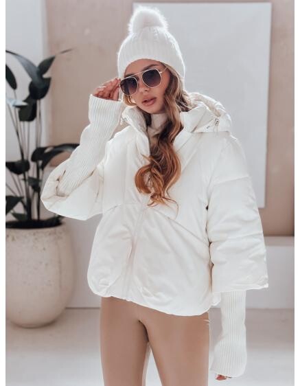 Dámská zimní bunda MISSLAYER s kapucí bílá
