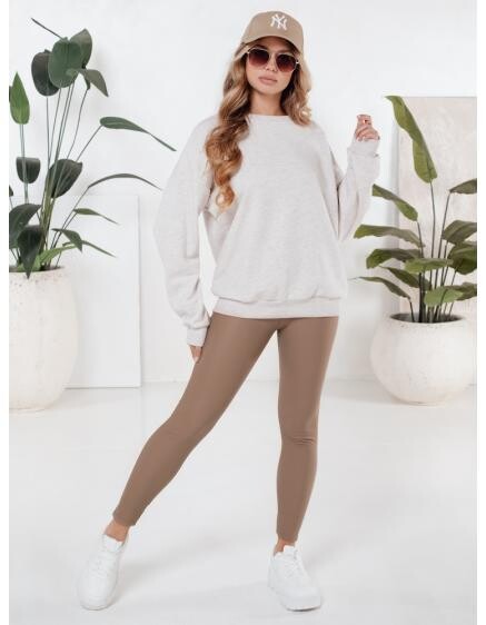 Dámské legíny voskované béžové