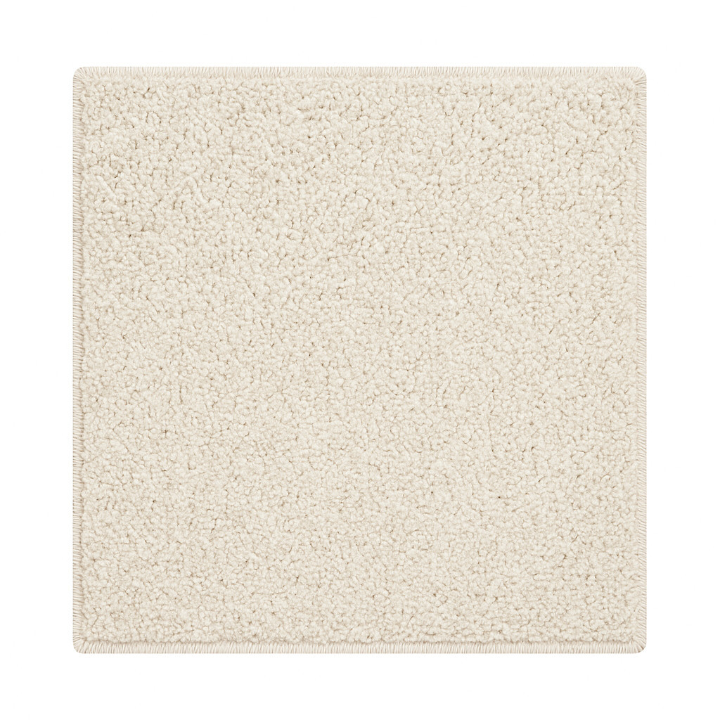 Kusový koberec Velur Ultra bílý čtverec, 60x60, bílá, ložnice, AladinWorld Expres