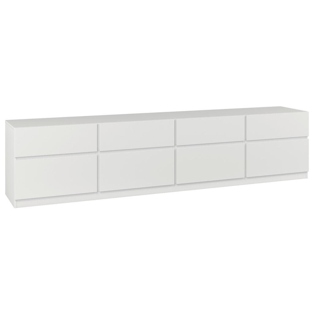 MID.YOU NÍZKÁ KOMODA, bílá, 225/52,5/40 cm