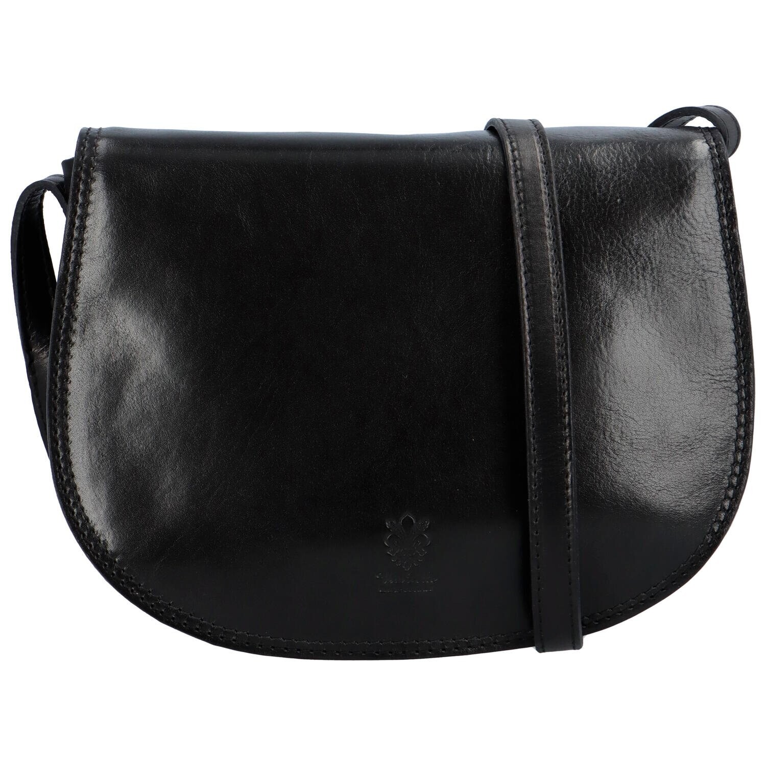 Dámská kožená crossbody černá - Delami Linda černá