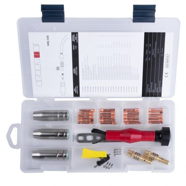 TR WELD Sada spotřebního materiálu MIG 150 SPBOX1-MIG15