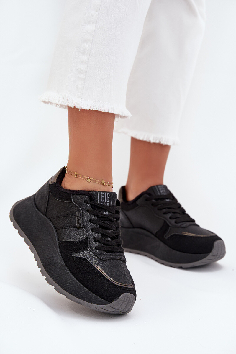 BIG STAR SHOES Zateplené dámské sneakers na platformě Big Star