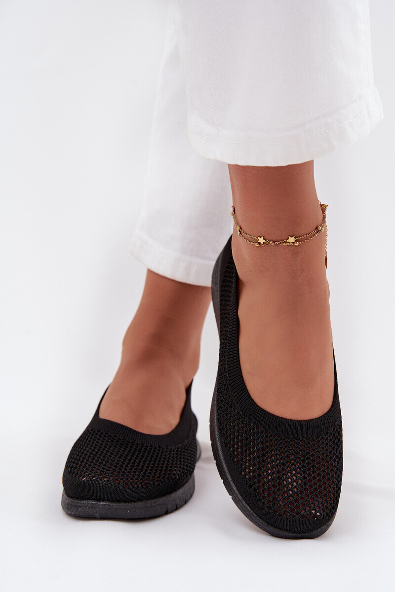 Boto Dámské Síťované Baletky Ve Sportovním Stylu Černé Virella