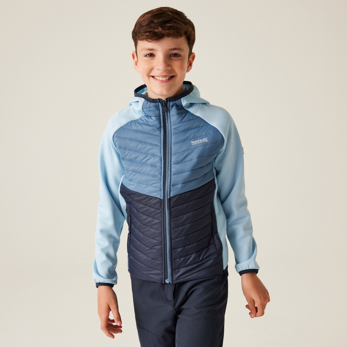 Dětská hybridní bunda regatta kielder viii modrá 122-128