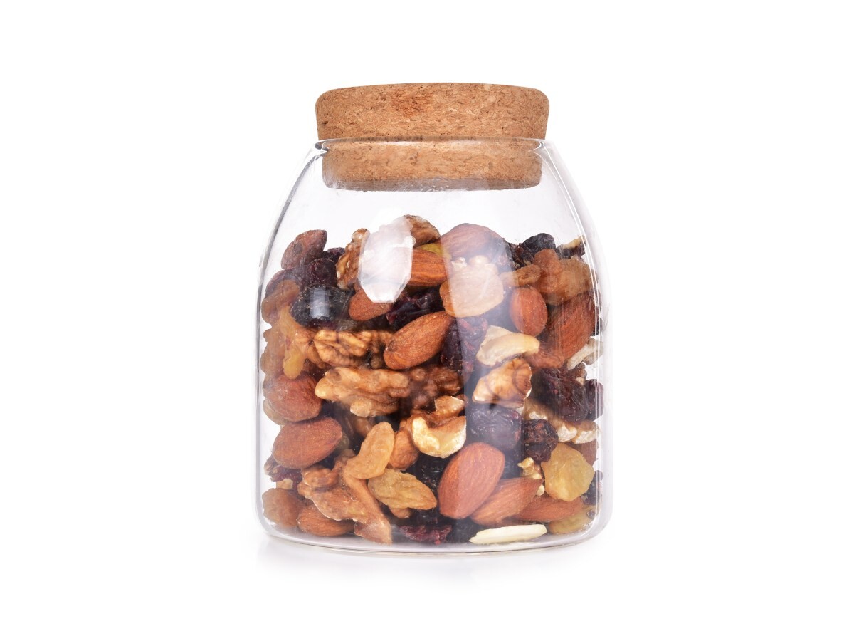 BOROSIL | 500 ml | skleněná dóza s korkovým víkem