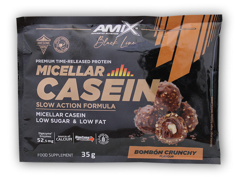 Amix Black Line Black Line Micellar Casein 35g Varianta: bombón crunchy
