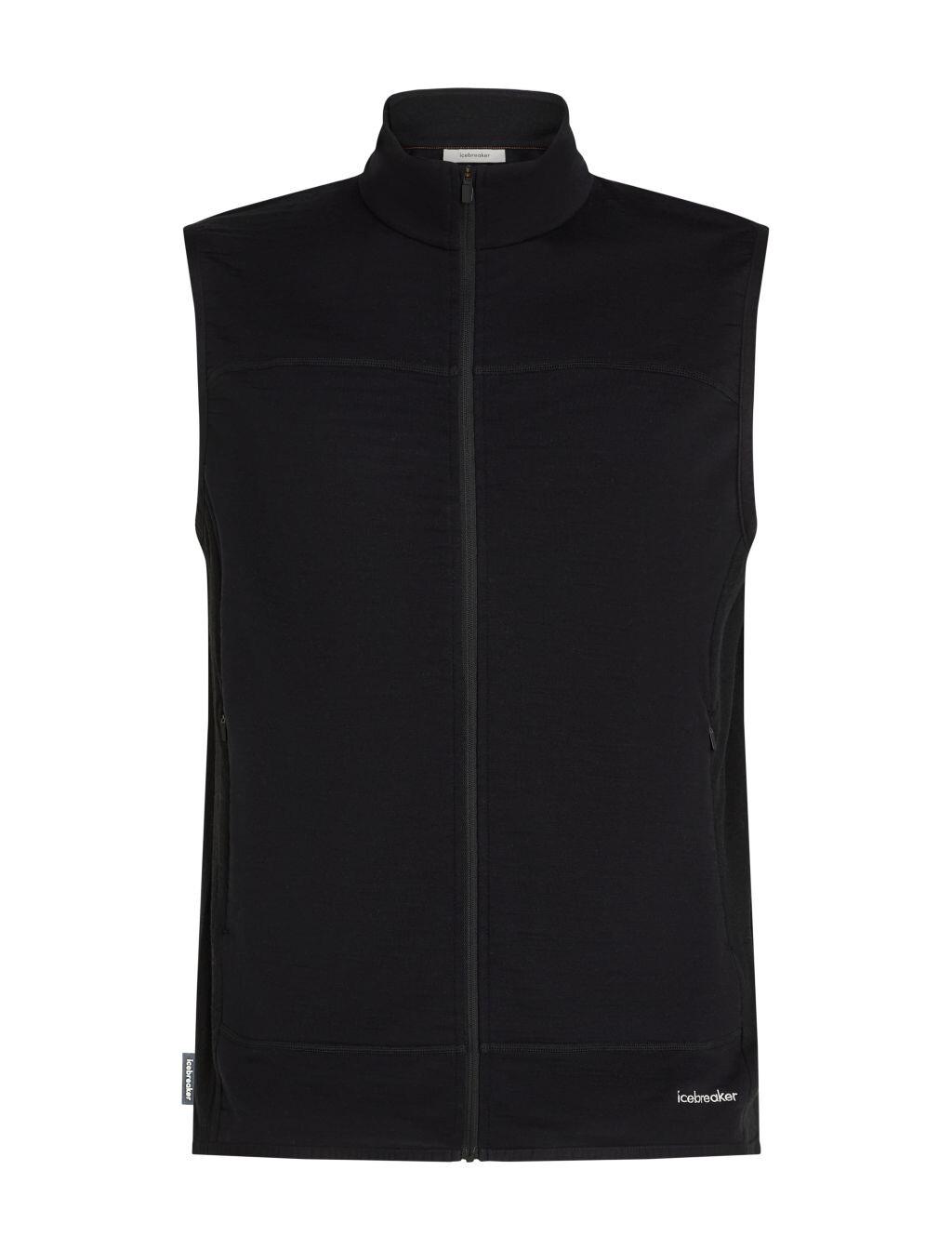 ICEBREAKER Mens 300 RealFleece Descender Vest, Black velikost: L