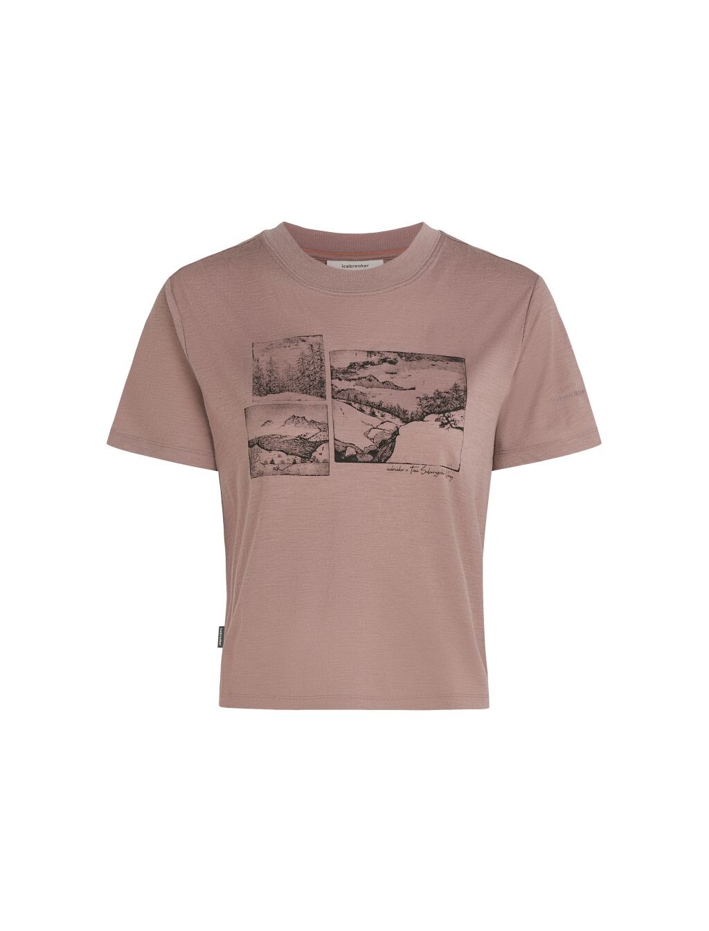 ICEBREAKER Wmns 150 Tech Lite SS Tee Journey, Summit velikost: L