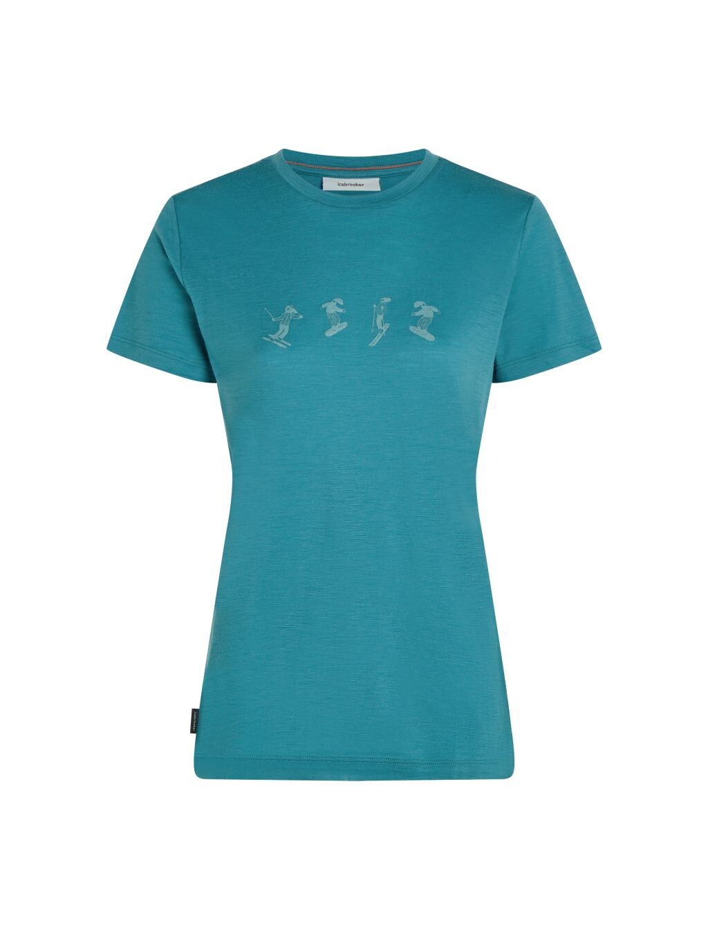 ICEBREAKER Wmns 150 Tech Lite SS Tee Snow Day, Topaz velikost: L