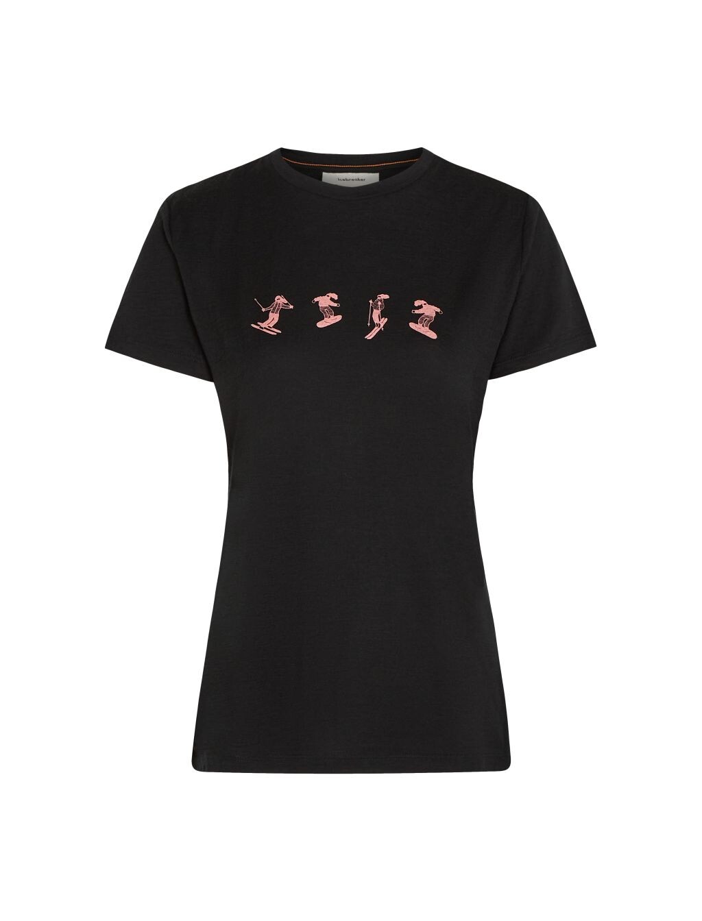 ICEBREAKER Wmns 150 Tech Lite SS Tee Snow Day, Black velikost: L