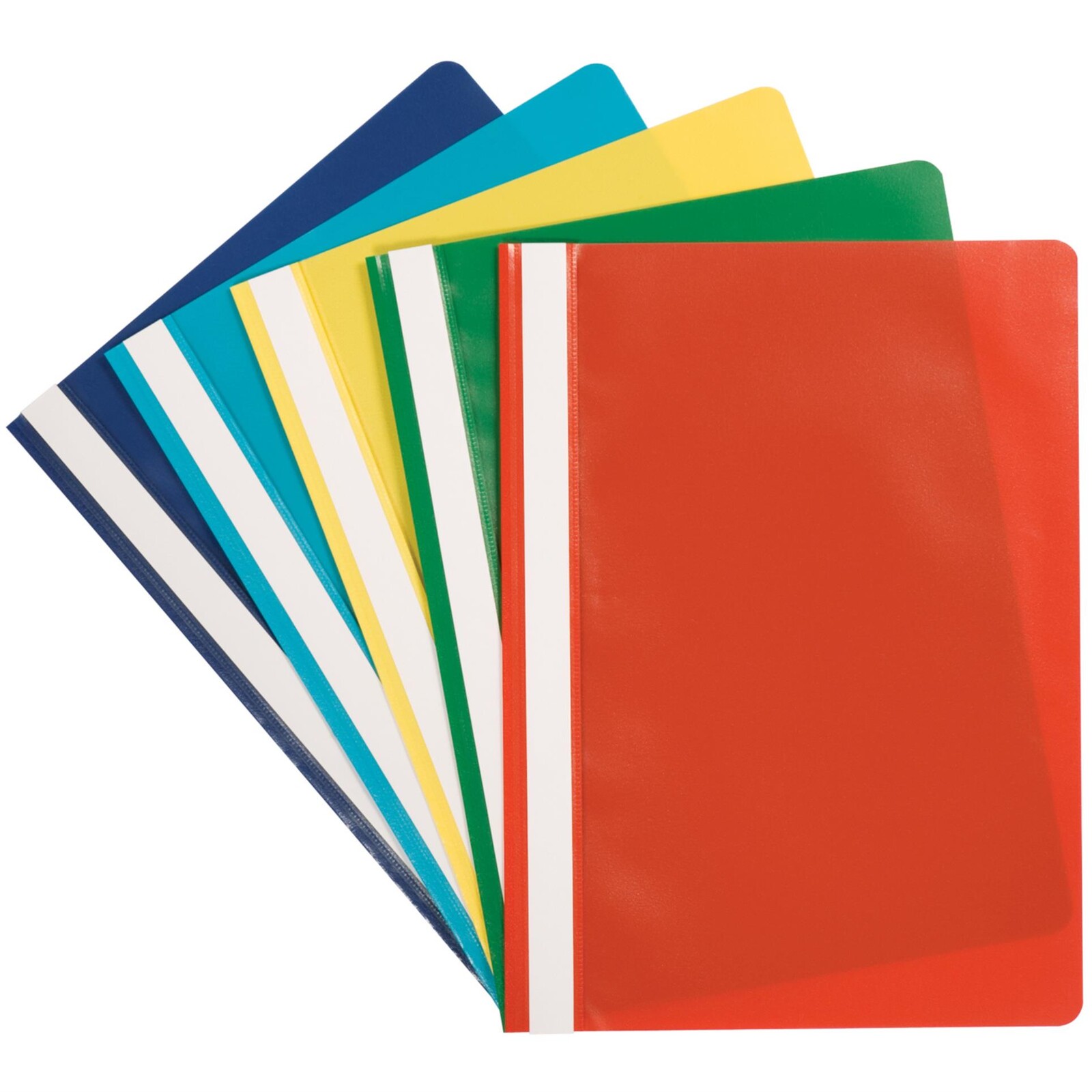 Plastové rychlovazače Q-Connect - A4, mix barev, 5 ks