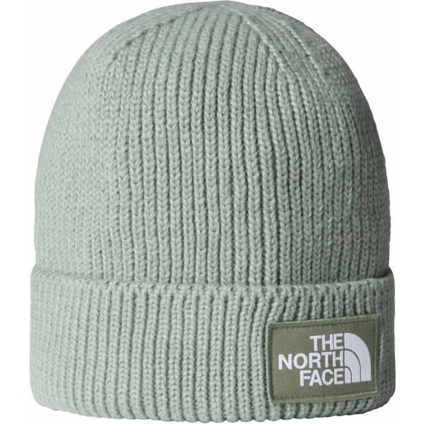 The North Face LOGO BOX Pletená čepice, světle zelená, velikost