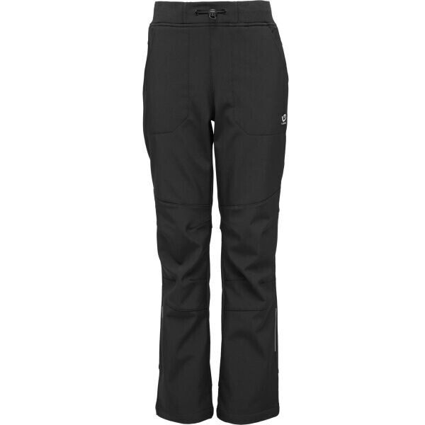 Lewro DORAY Dětské softshellové kalhoty, černá, velikost 116-122