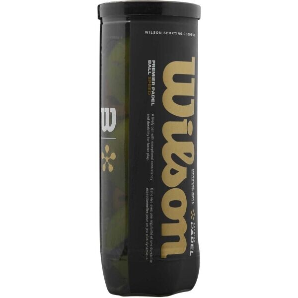 Wilson PREMIER PADEL SPEED BALL Míče na padel, žlutá, velikost