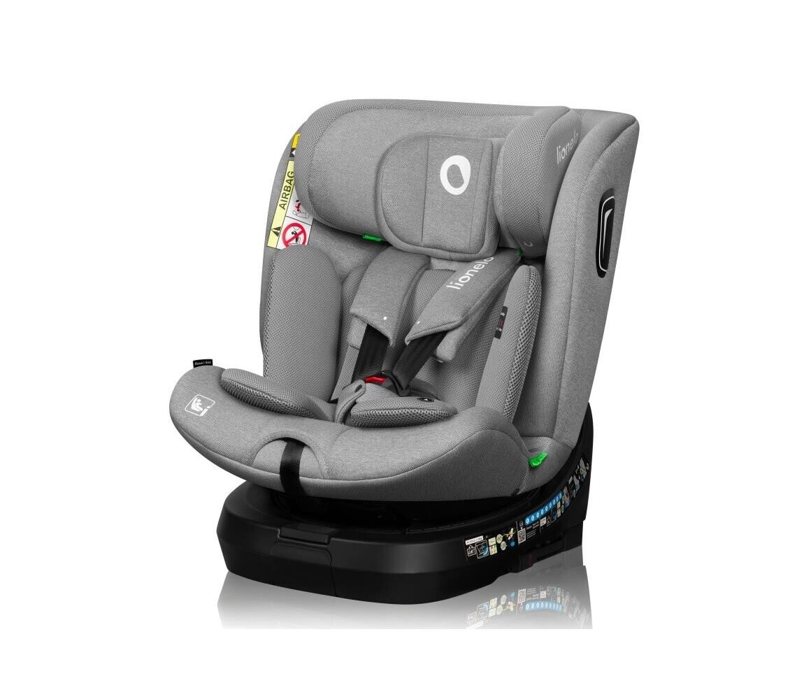 Lionelo Lionelo - Autosedačka se základnou otočná BRAVE i-Size 40-150 cm Grey Stone