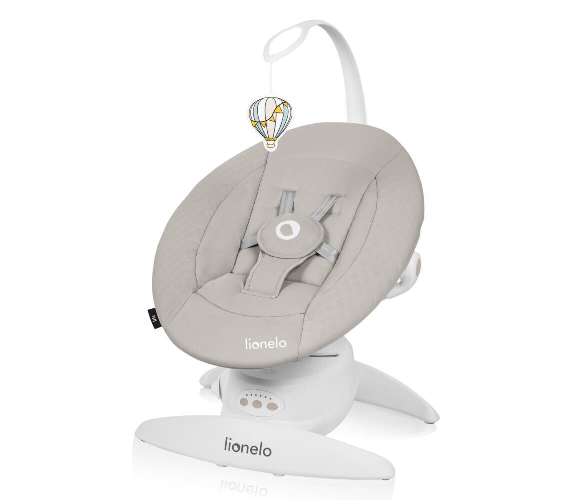 Lionelo Lionelo - Dětské houpátko s melodií IRIS 4xAA Beige Sand