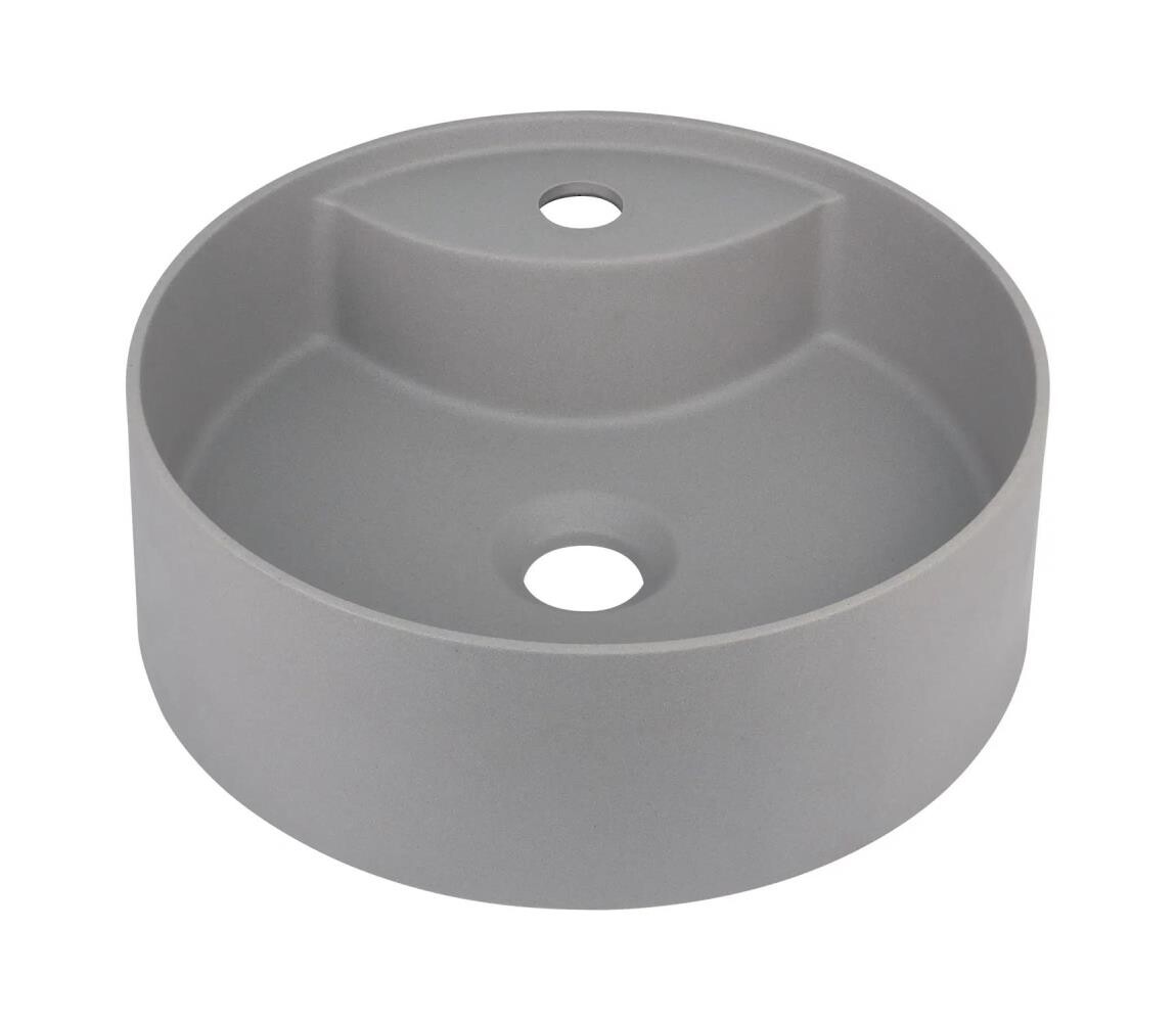 Deante Deante CQS_SU4B-Umyvadlo na desku s otvorem SILIA pr. 36cm granit/metalicky šedá