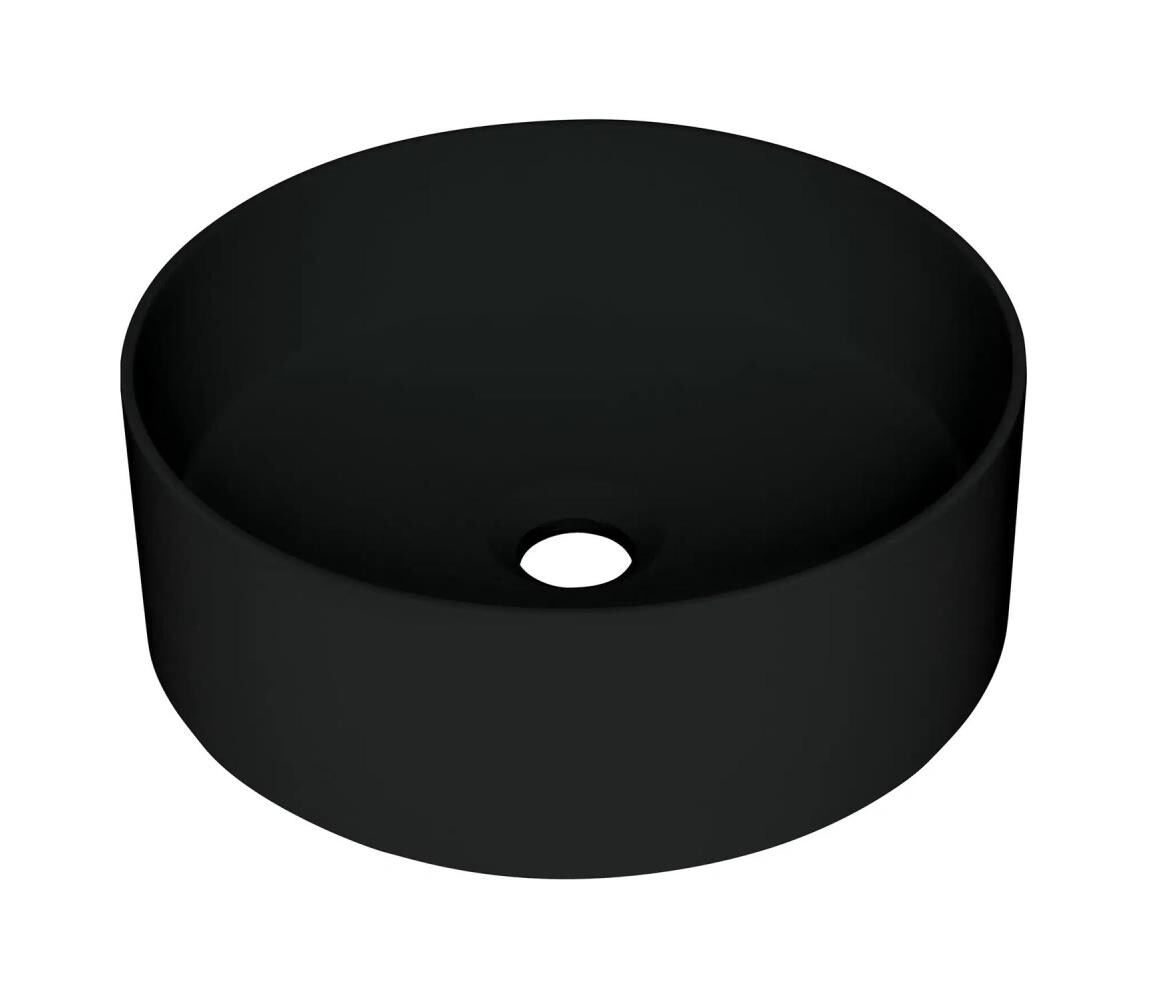 Deante Deante CQS_NU4S - Umyvadlo na desku SILIA pr. 36 cm granit/černá