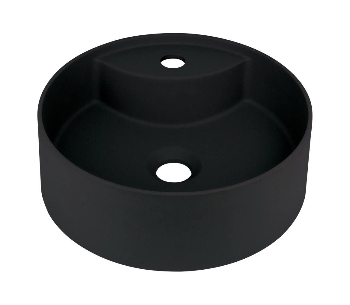 Deante Deante CQS_NU4B - Umyvadlo na desku s otvorem SILIA pr. 36 cm granit/černá