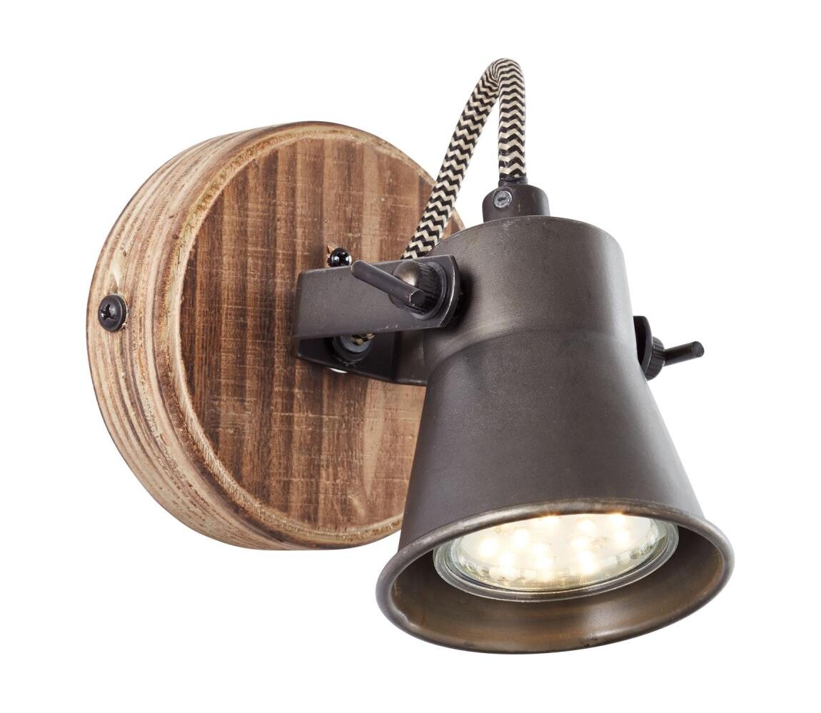 Brilliant Brilliant - Nástěnné bodové svítidlo SEED 1xGU10/5W/230V černá/hnědá