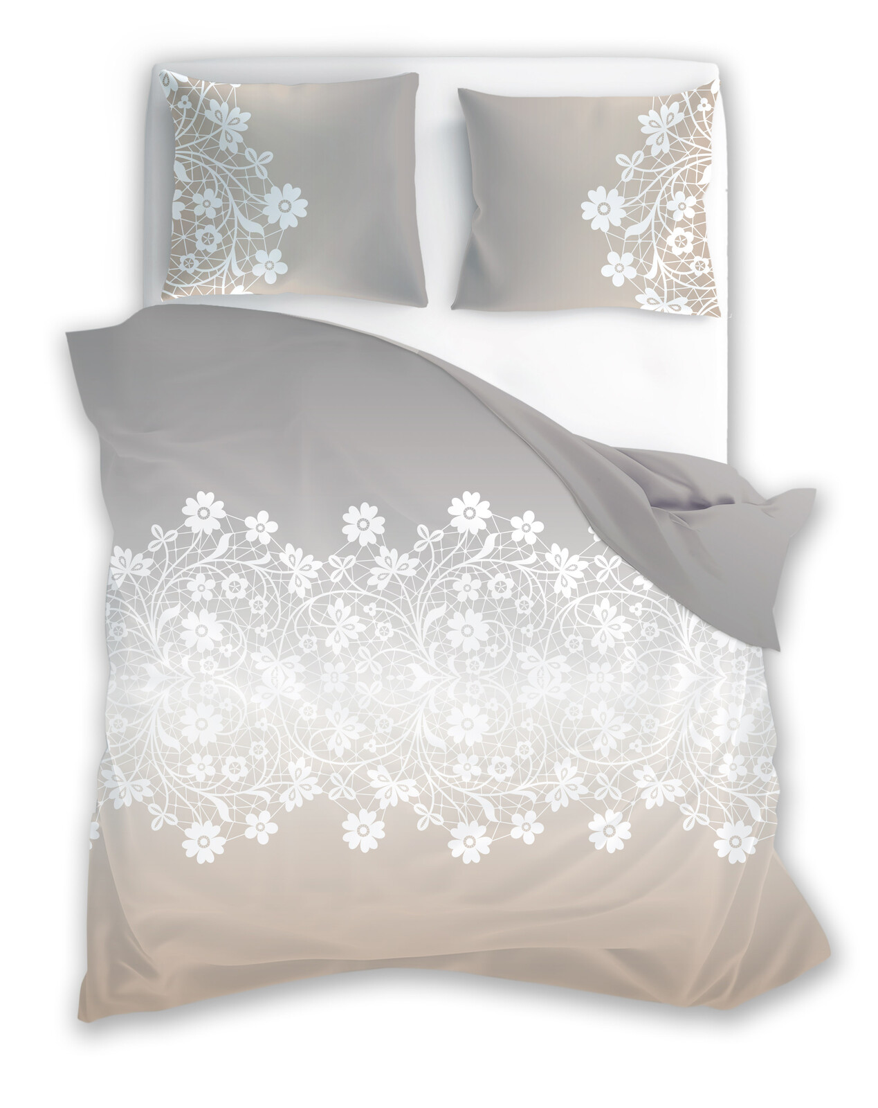 FARO Bavlněné saténové povlečení 140x200 + 70x90 cm - Piano 003