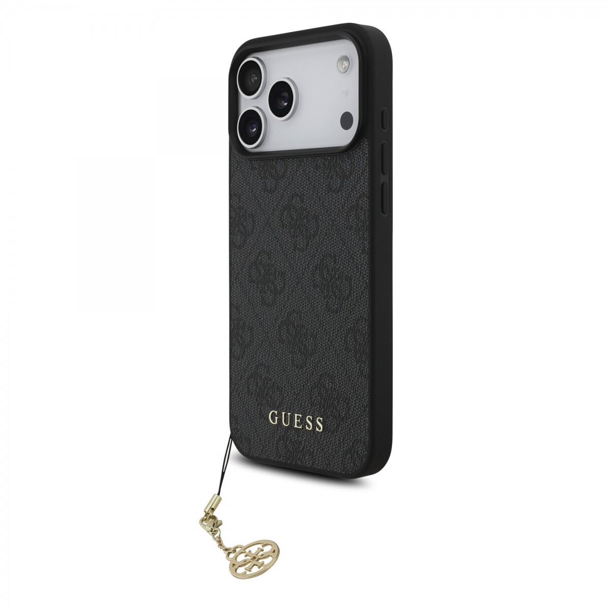 Zadní kryt Guess 4G Charm pro iPhone 17 Pro Max Tone on Tone Grey