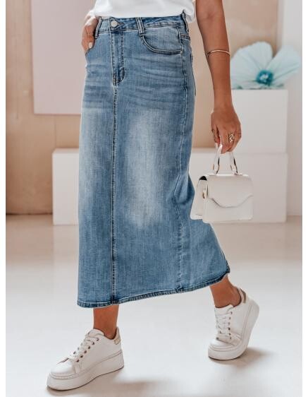 Džínová sukně maxi MAXI LONG modrá