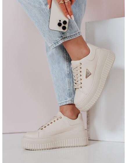 Dámské tenisky na platformě SNIKPIK béžové