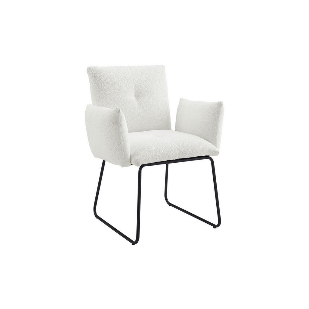 Livetastic ŽIDLE S PODRUČKAMI, buklé, bílá