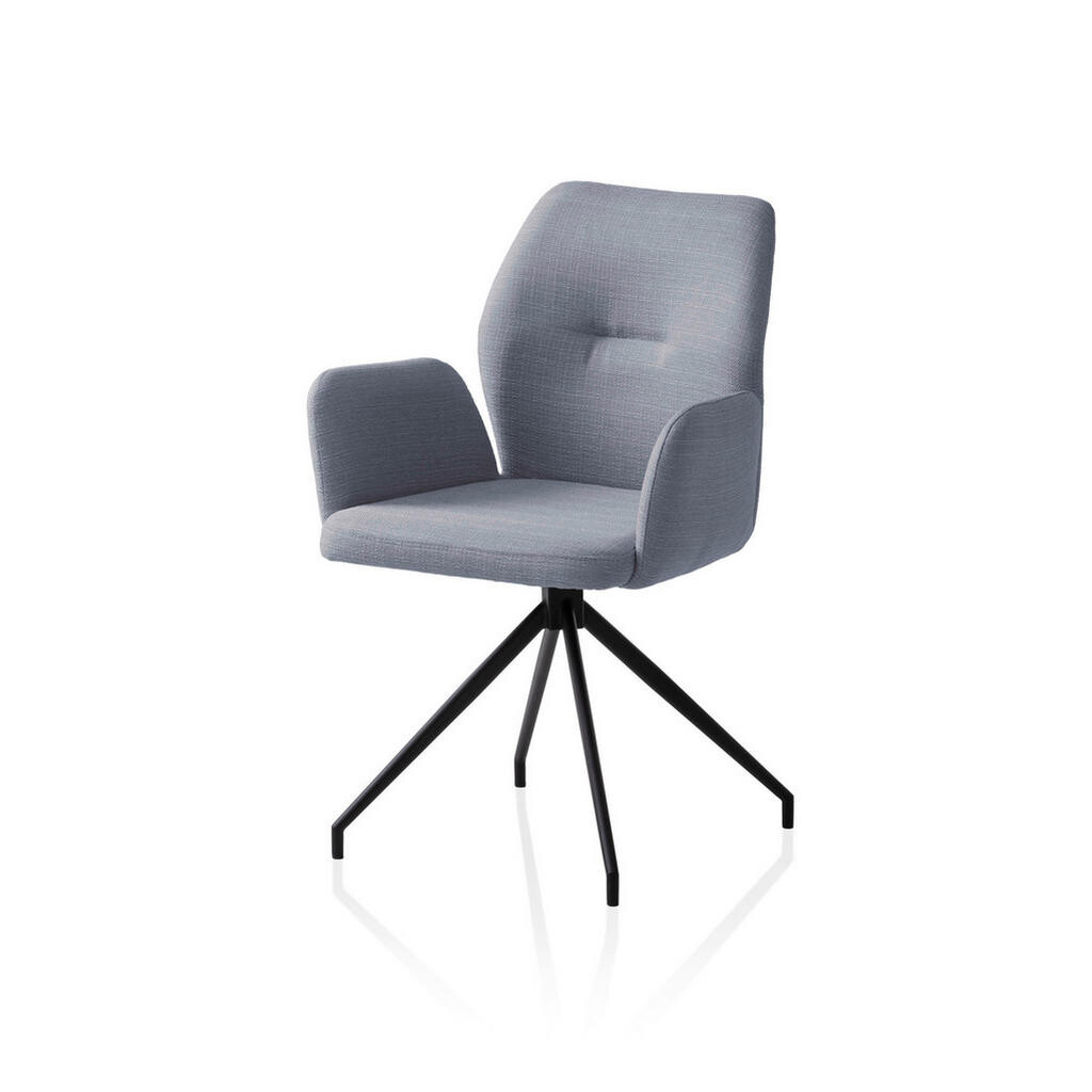 Livetastic OTOČNÁ ŽIDLE, tkaná látka, tmavě šedá