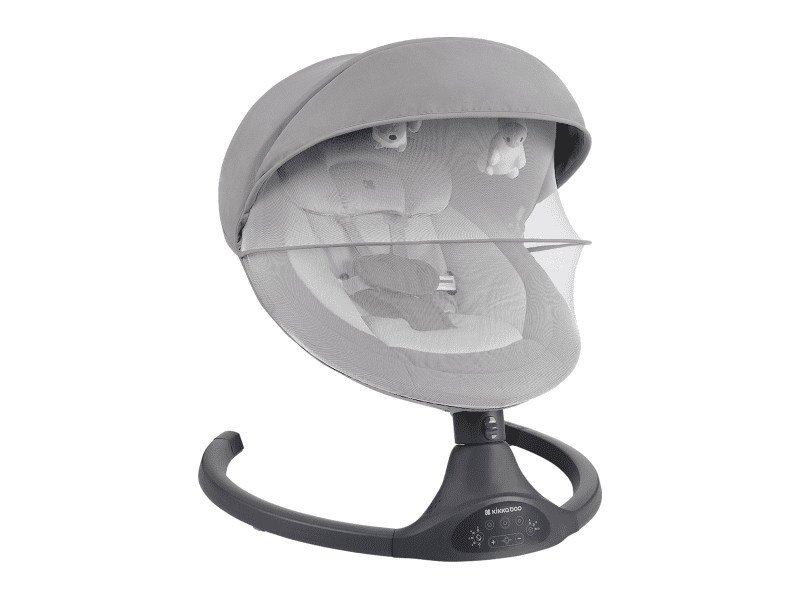 KikkaBoo Houpací lehátko elektrické Codie Light Grey