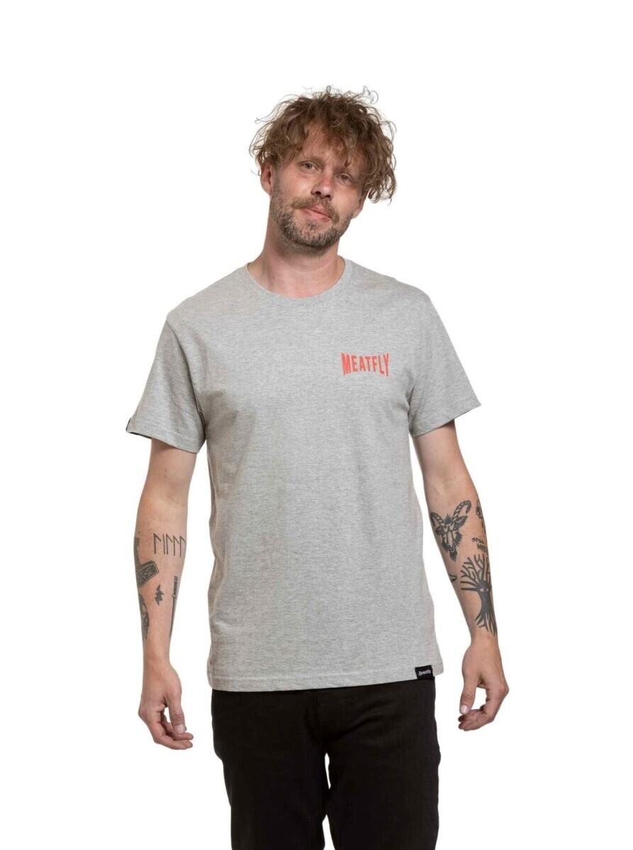 Pánské tričko meatfly yvans šedá s