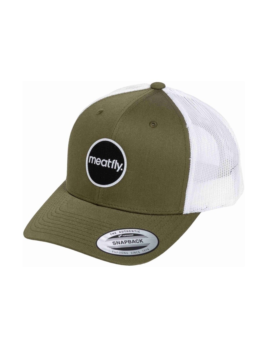 Kšiltovka meatfly mf view trucker khaki/bílá one size