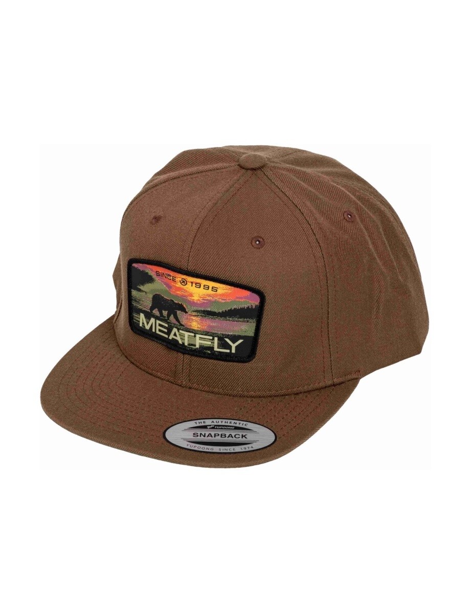 Kšiltovka meatfly hornet snapback hnědá one size