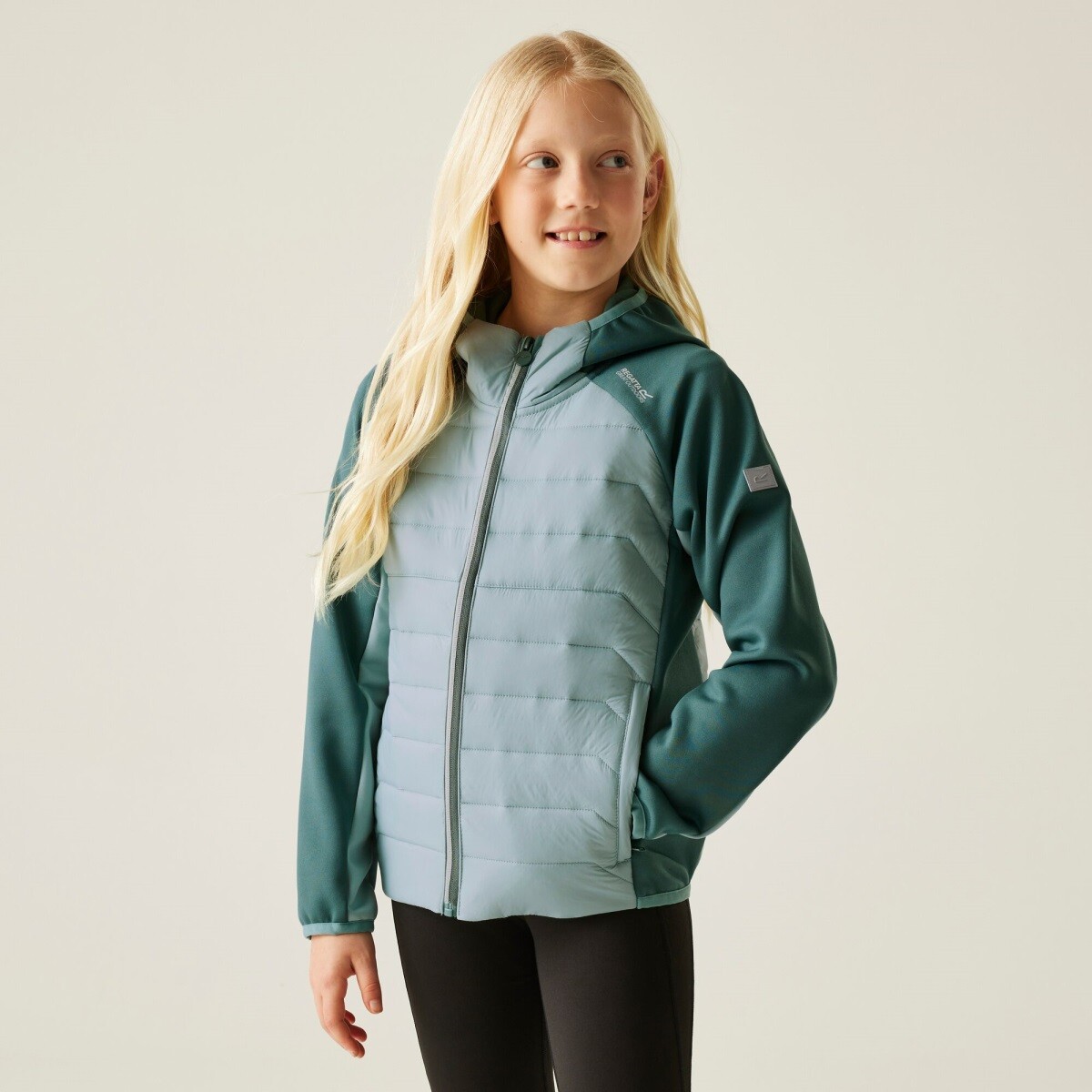 Dětská hybridní bunda regatta kielder ix tmavě tyrkysová 122-128