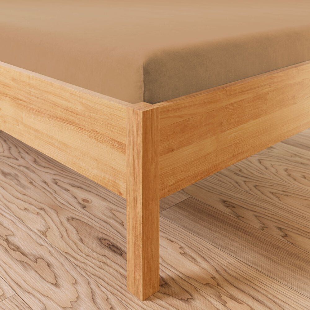 Jersey napínací prostěradlo DREAMY světle hnědá různé rozměry, 100% bavlna, MyBestHome Rozměr prostěradla: na matraci 90x200 cm + 30 cm