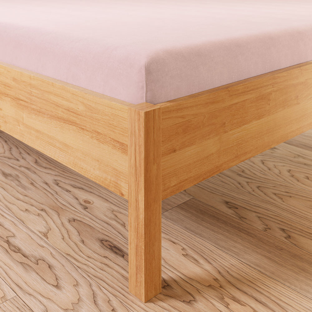 Jersey napínací prostěradlo DREAMY světle růžová různé rozměry, 100% bavlna, MyBestHome Rozměr prostěradla: na matraci 90x200 cm + 30 cm