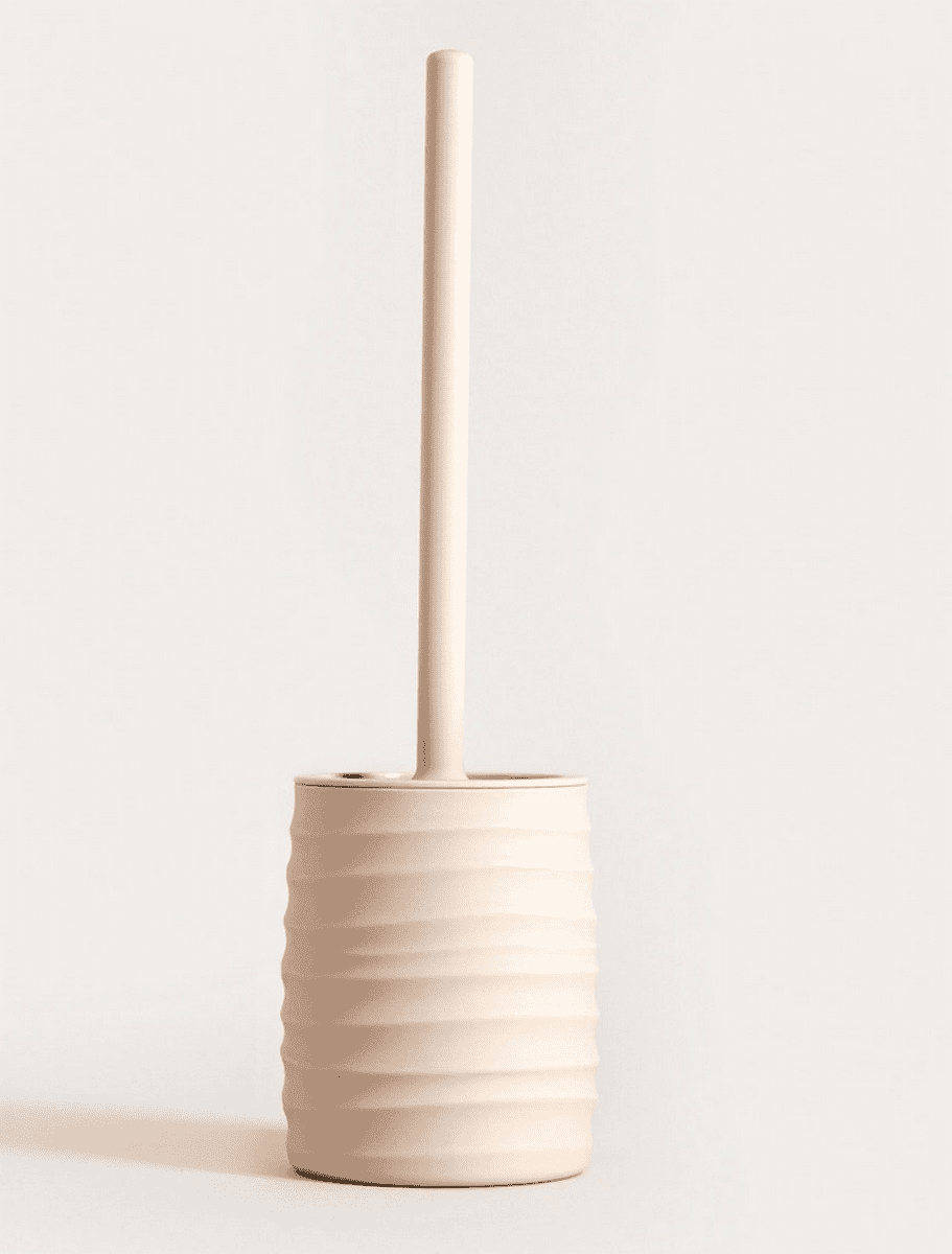 TORUS WC štětka s reliéfem béžová | 10,2x10,2x36,5 cm | 733697