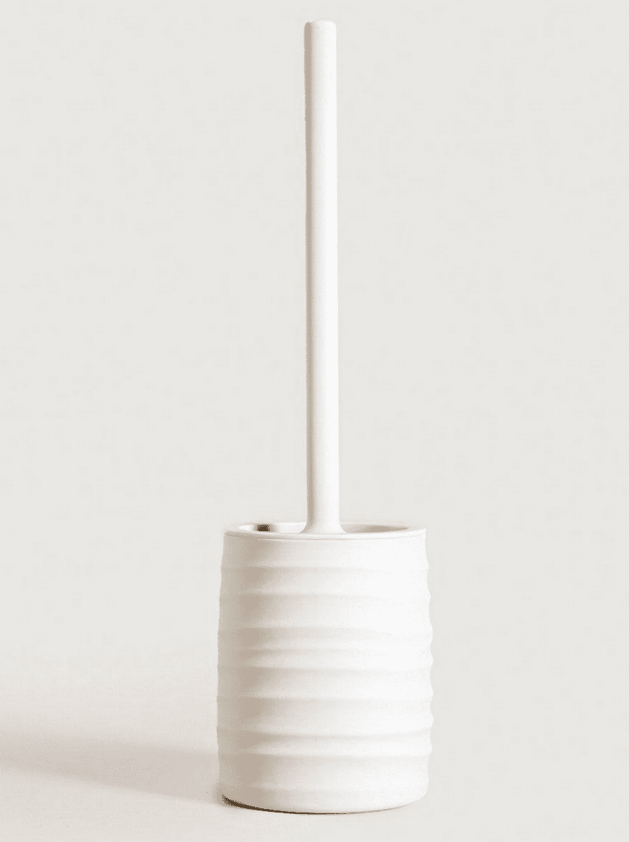 TORUS WC štětka s reliéfem bílá | 10,2x10,2x36,5 cm | 733673