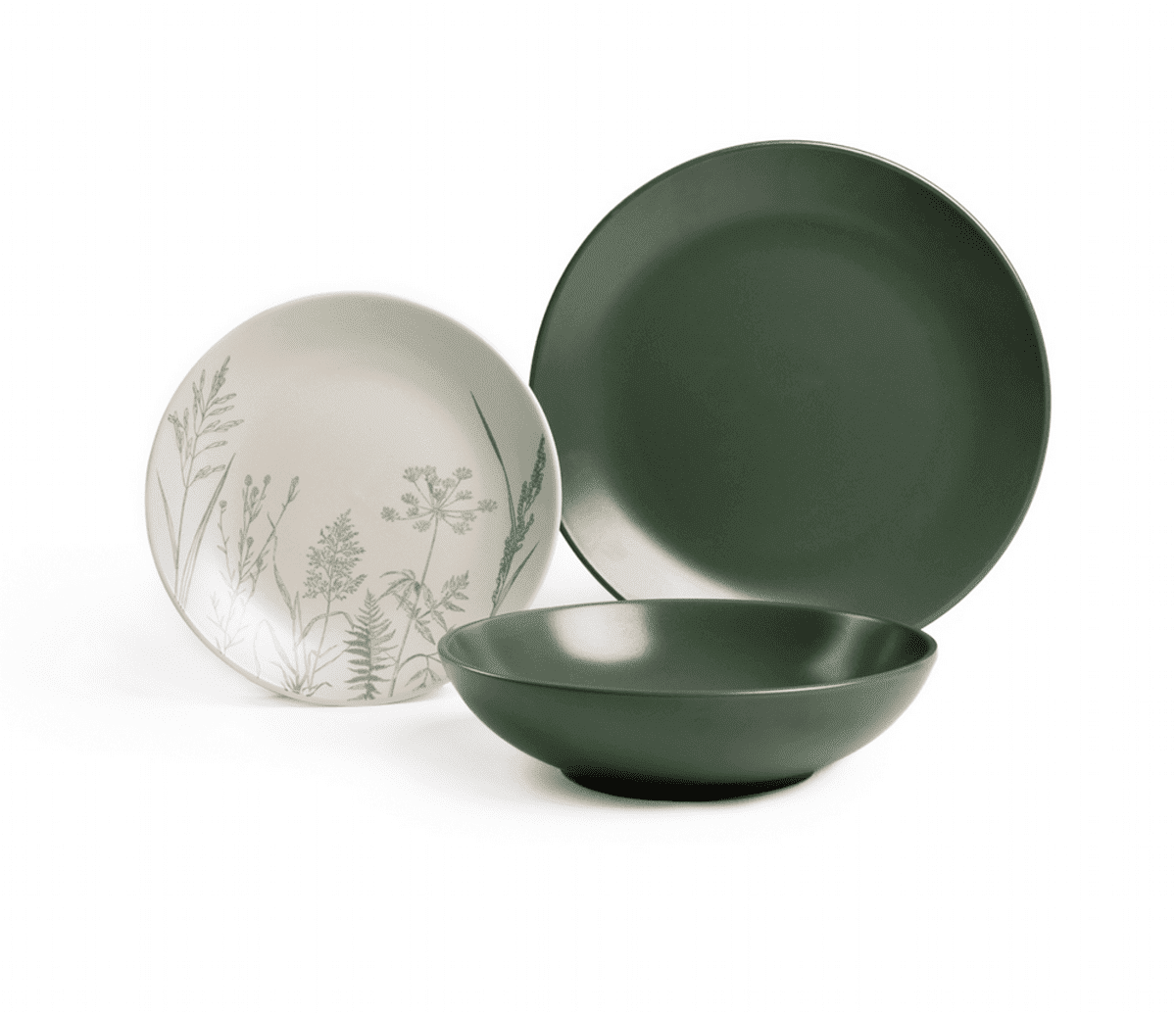 Sada talířů | BARI | kameninové nádobí sada 18 KUSŮ | 724077